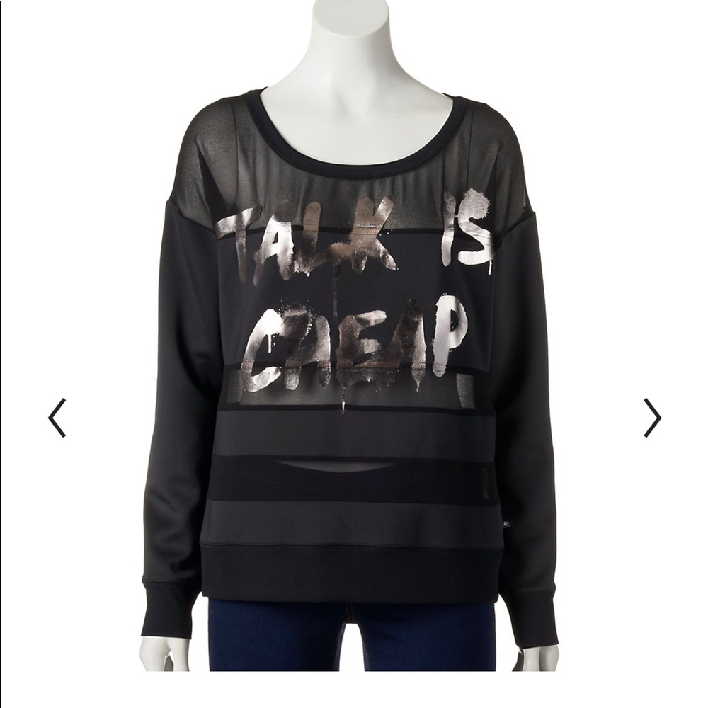 Rock & Republic "Talk is Cheap" Scuba Sweatshirt - Women's